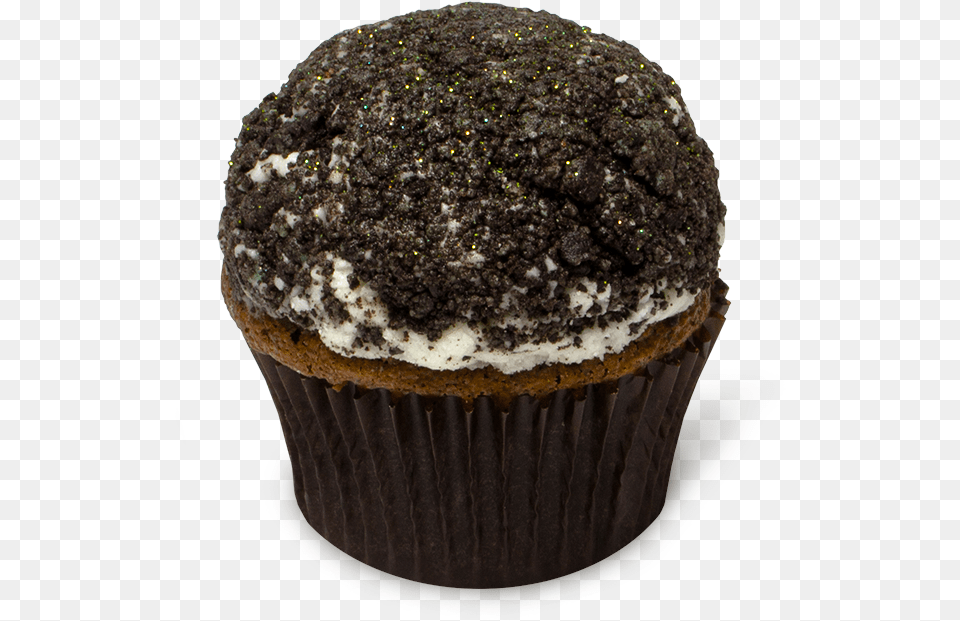 Our Signature Chocolate Cupcake With Mint Oreo Cookies Cupcake, Cake, Cream, Dessert, Food Png Image