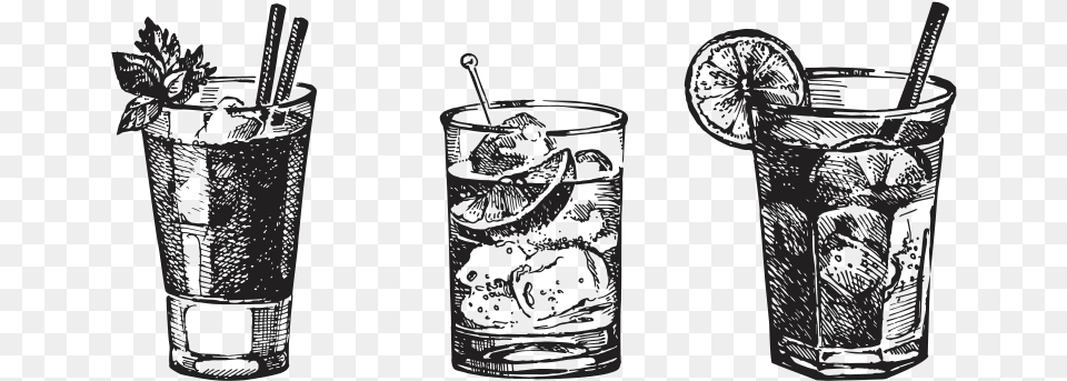 Our Tonics Cocktail Sketch, Alcohol, Beverage, Adult, Bride Free Transparent Png