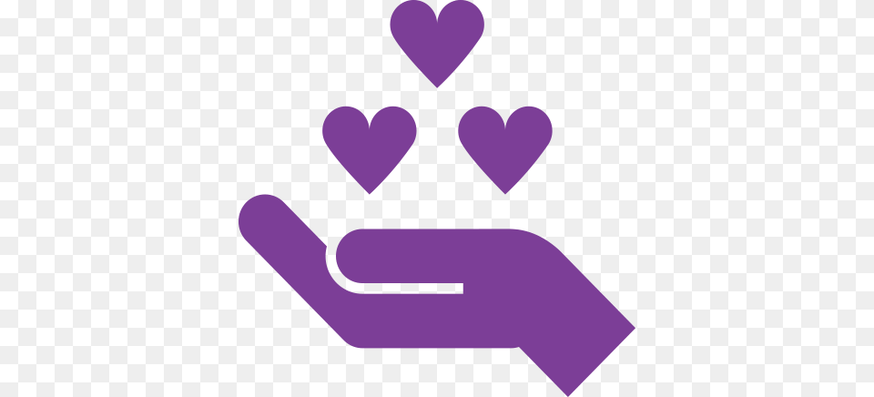 Our Values Drive Us Every Day Heart, Purple, Symbol Free Png