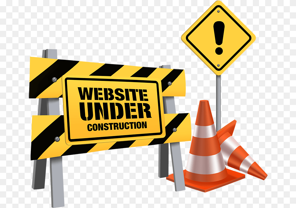 Our Website Is Under Construction But The Under Construction Sign, Fence, Barricade Free Png