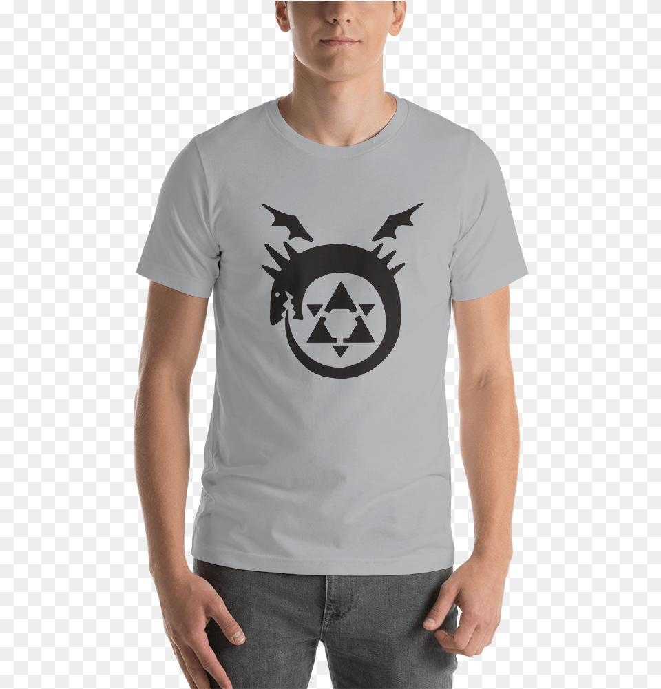 Ouroboros Full Metal Alchemist Download Ouroboros Full Metal Alchemist, T-shirt, Clothing, Shirt, Person Free Png