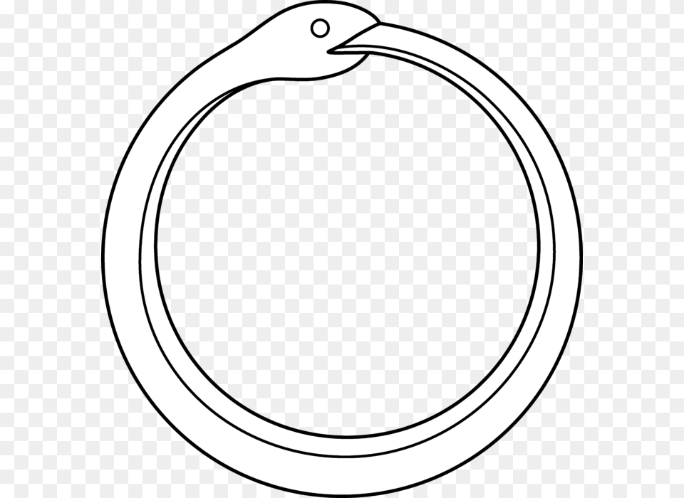 Ouroboros White Clip Art, Oval, Animal, Beak, Bird Png Image