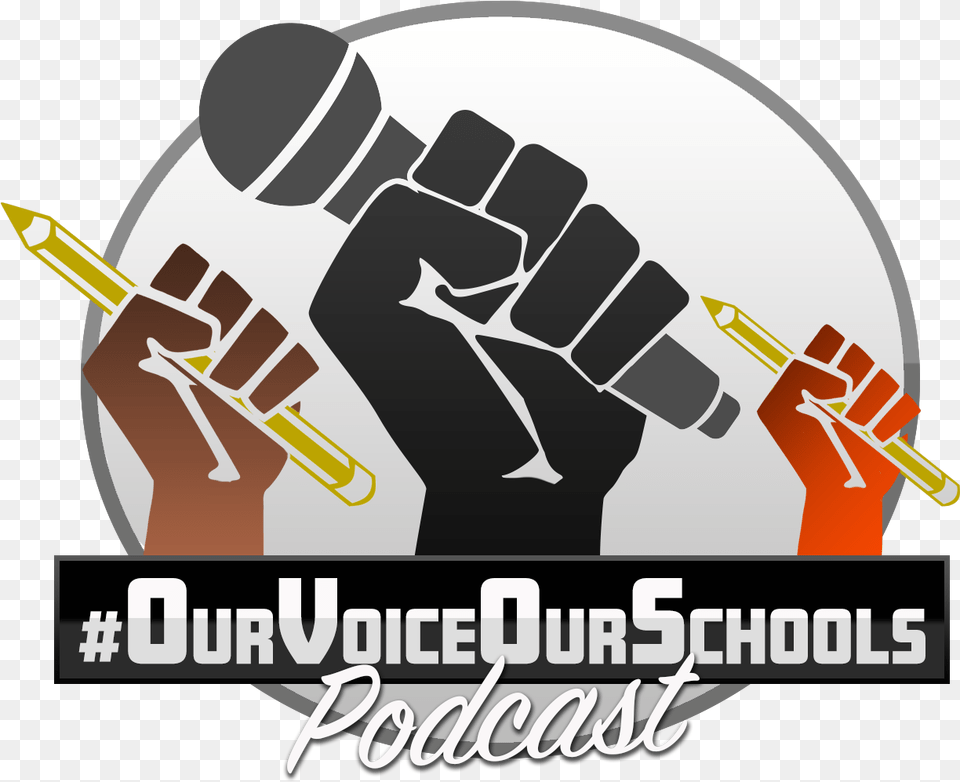 Ourvoiceourschools Facebook Live Podcast U2013 Episode 3 Silhouette Fight The Power, Body Part, Hand, Person Free Png Download