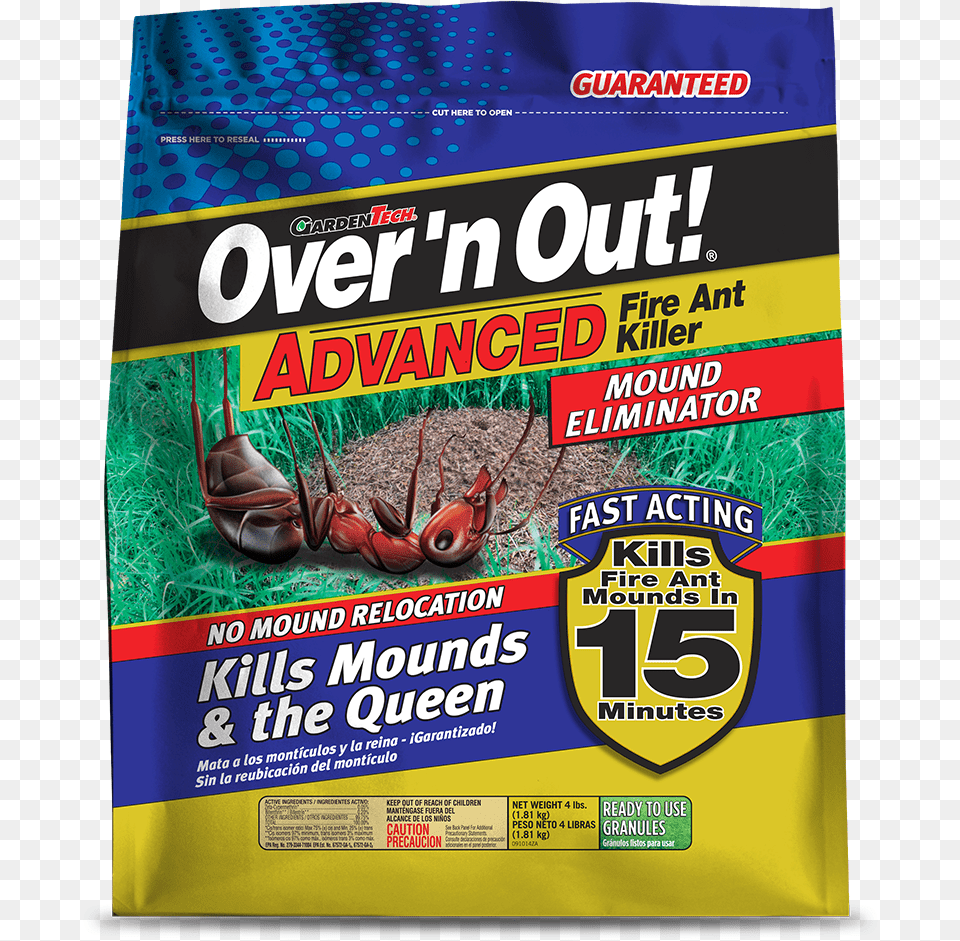 Out Advanced Fire Ant Killer Mound Eliminator, Advertisement, Poster Png Image