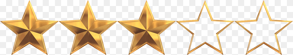 Out Of 5 Stars, Gold, Star Symbol, Symbol Png Image