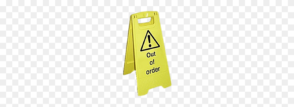 Out Of Order Floor Sign, Fence Free Transparent Png