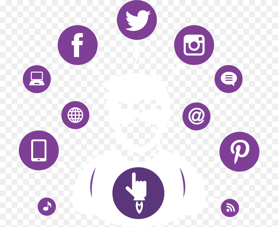 Out Of Social Media Influencers Emerge Social Media Icon Vector, Baby, Person, Purple, Face Png Image