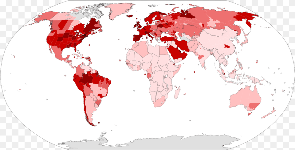 Outbreak World Map Per Capita Covid 19 Map March, Chart, Plot, Atlas, Diagram Png