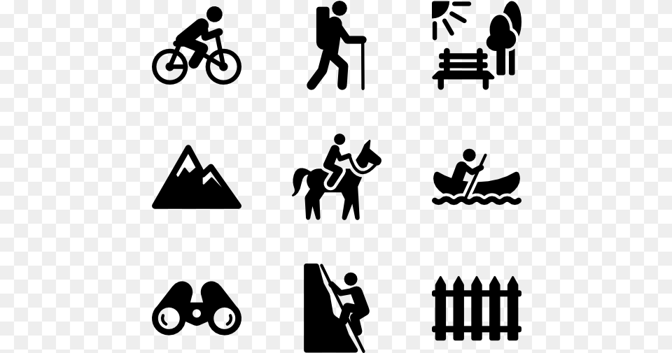 Outdoor Activities Human Activity Icon, Gray Png
