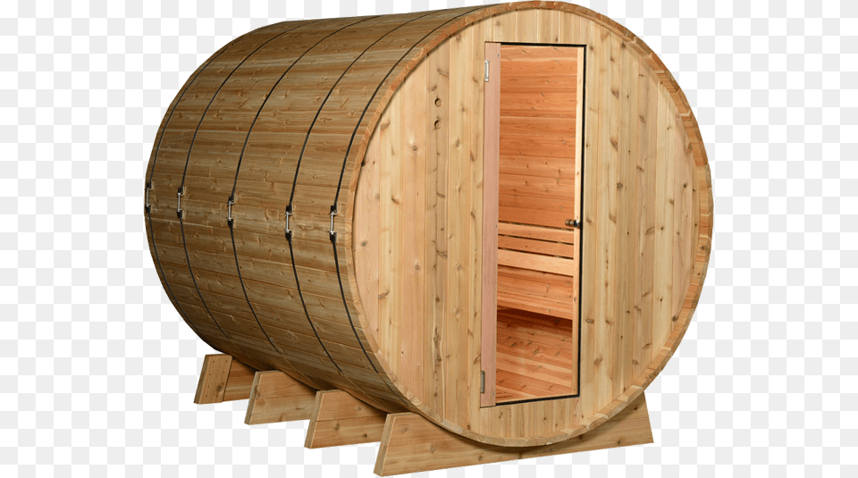 Outdoor Barrel Sauna Barrel Sauna, Wood, Plywood Png Image