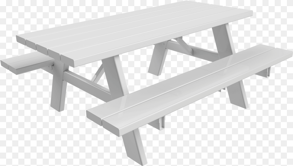 Outdoor Bench White Picnic Table Transparent, Furniture Png Image