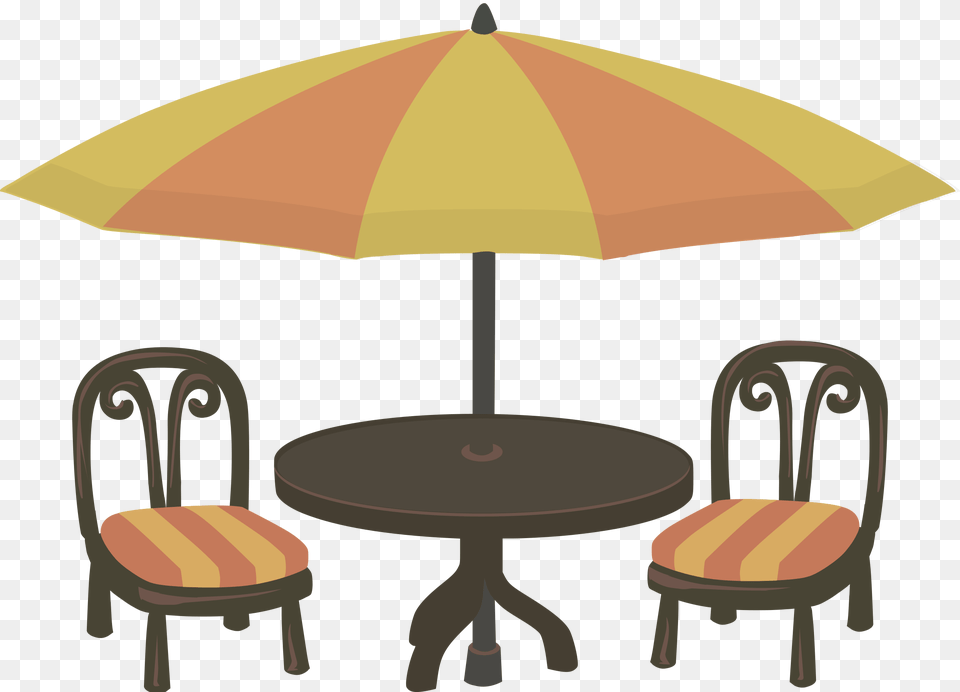 Outdoor Cafe Seating Icons, Canopy, Chair, Furniture, Architecture Free Png