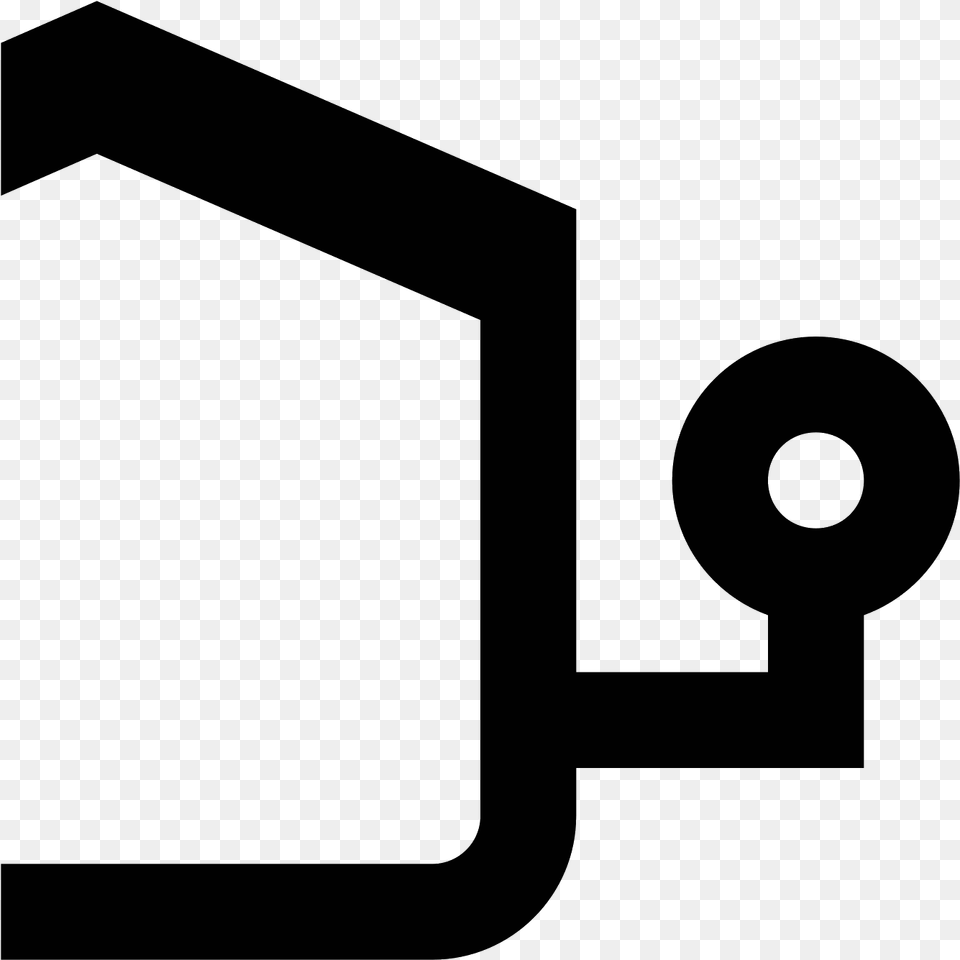 Outdoor Camera Icon, Gray Png