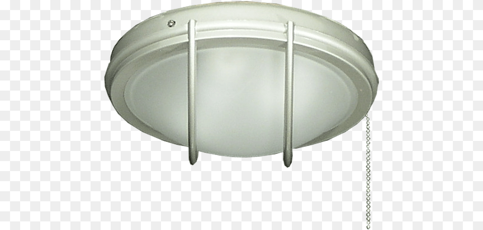 Outdoor Ceiling Fan Low Profile 2 Bulb Light With White Ceiling Fixture, Ceiling Light, Light Fixture Free Png Download