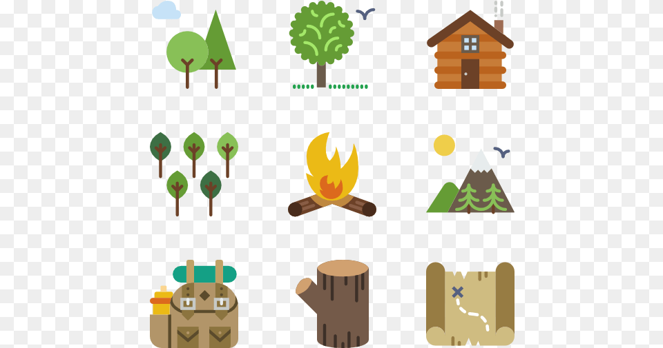 Outdoor Clipart Camping Word Forest Icons, Plant, Tree, Architecture, Building Png