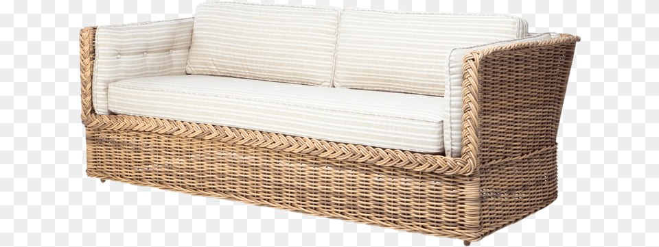 Outdoor Daybed Sofa Wicker Daybed, Couch, Cushion, Furniture, Home Decor Png Image