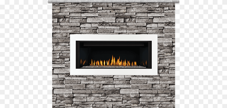 Outdoor Fireplace Stacked Stone, Hearth, Indoors, Architecture, Brick Free Png Download