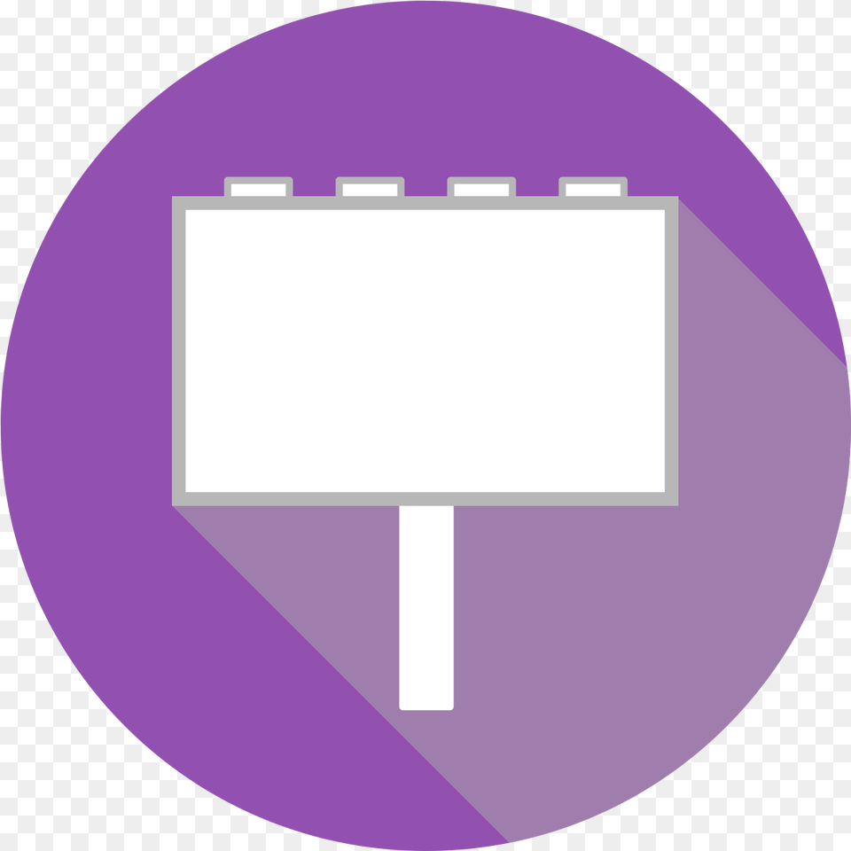 Outdoor Media Icon, Purple, Disk Free Png