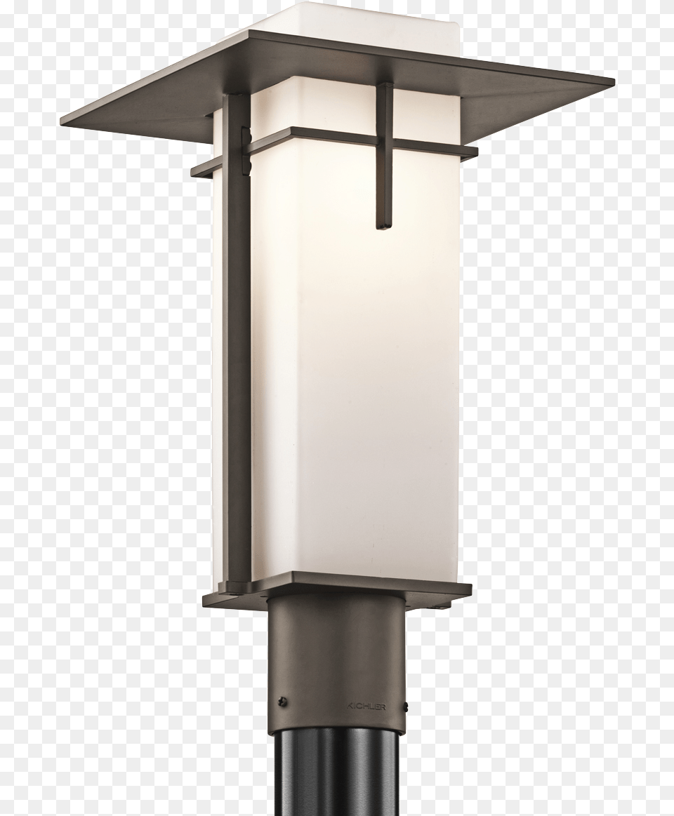 Outdoor Post Mt 1lt Oz 1675h X 10w Satin Etched Case Lighting, Lamp, Mailbox Png