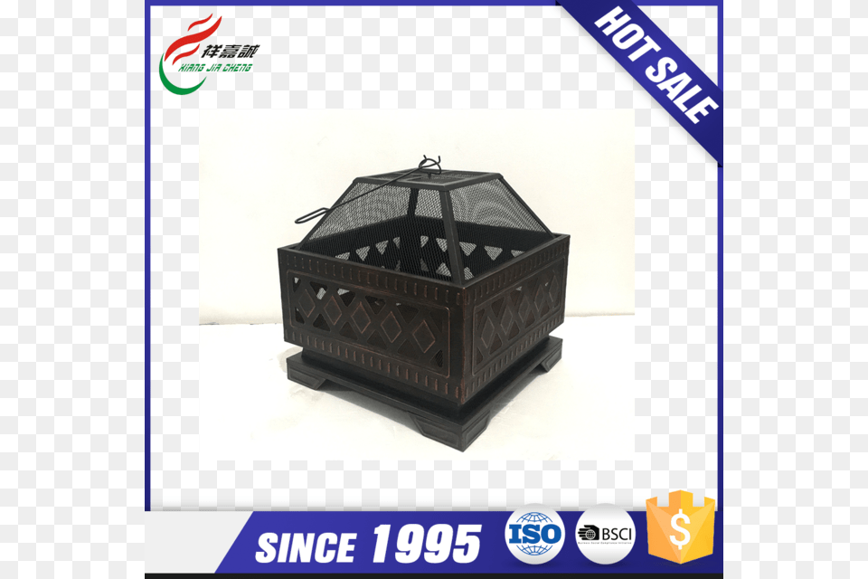 Outdoor Square Metal Firepit Backyard Patio Garden Product, Box, Crate, Furniture Free Png Download