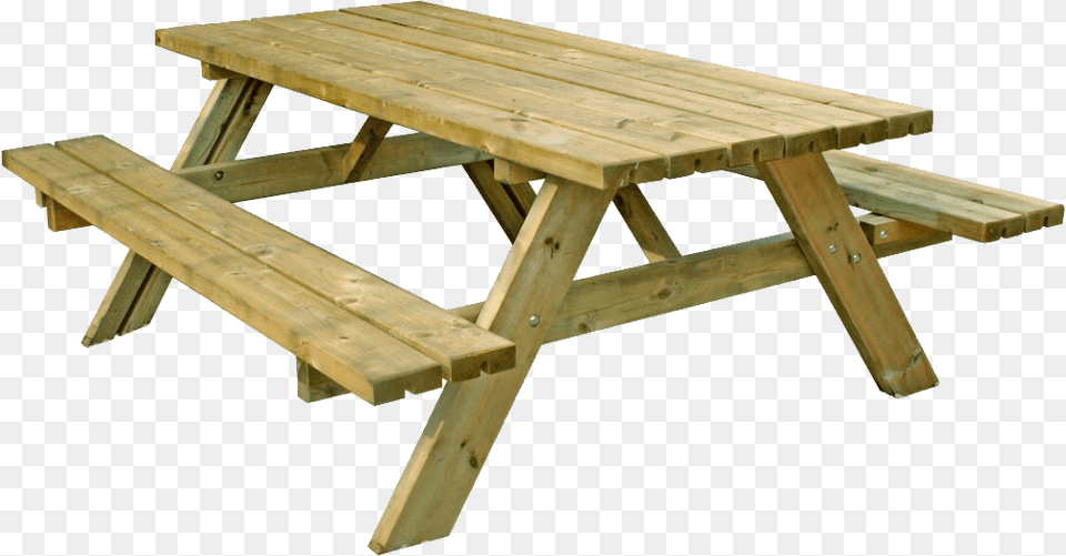 Outdoor Table, Bench, Furniture, Wood, Plywood Png Image
