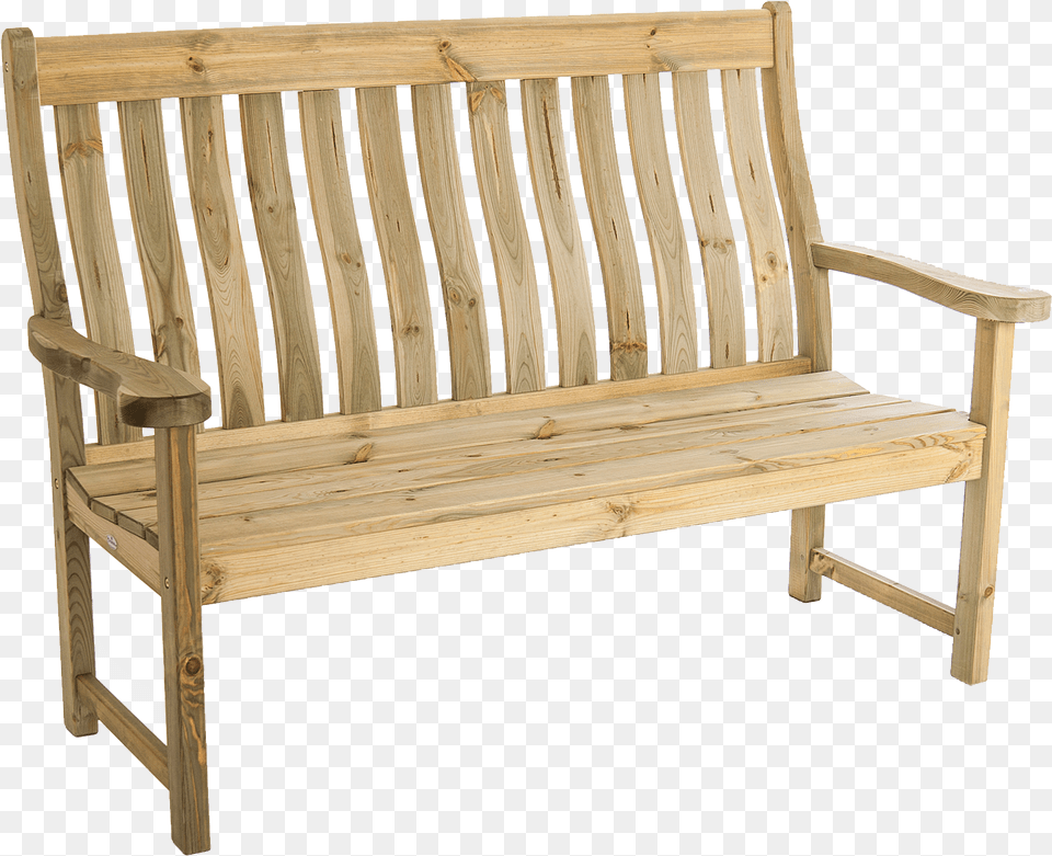 Outdoor Wood Bench With Back, Furniture, Park Bench Free Png