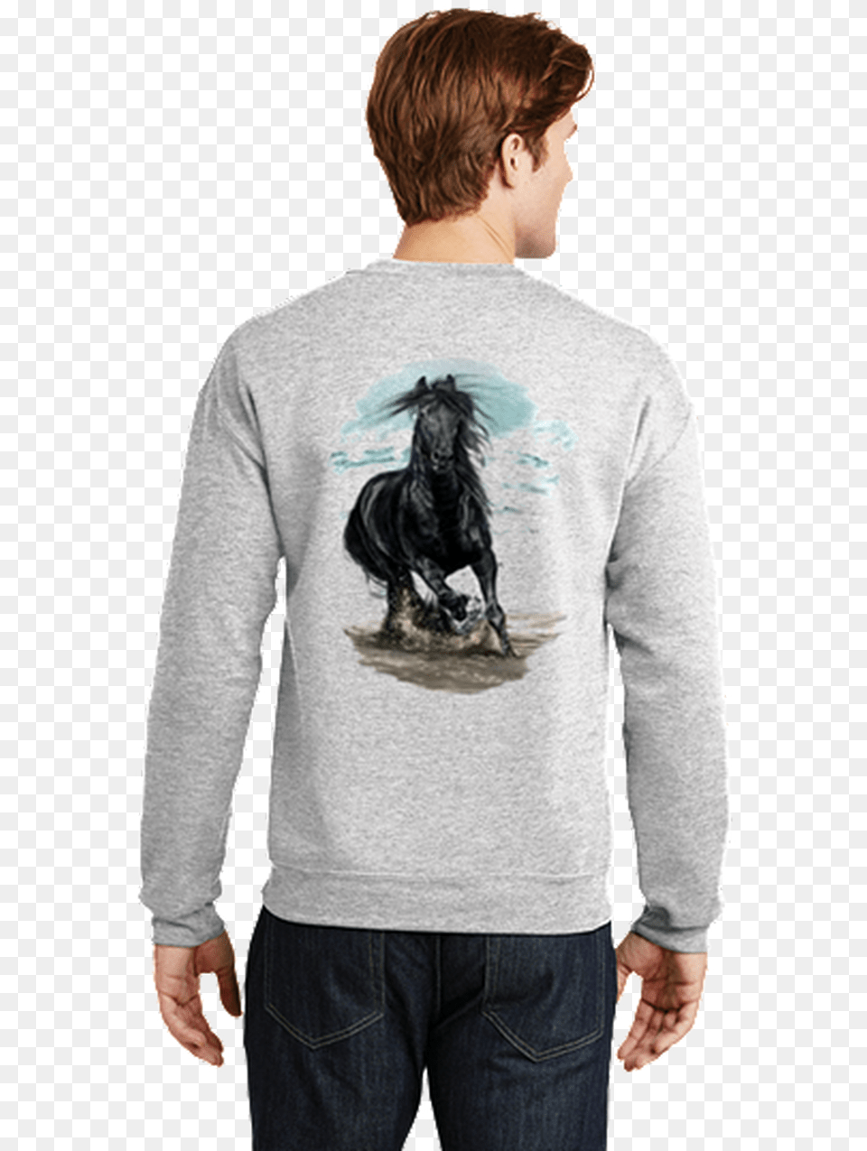 Outer Banks Wild Horse Sweatshirt Stallion, Long Sleeve, Clothing, Sweater, Sleeve Free Png Download