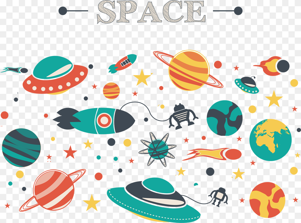 Outer Space Background Flat Space, Baby, Person Png