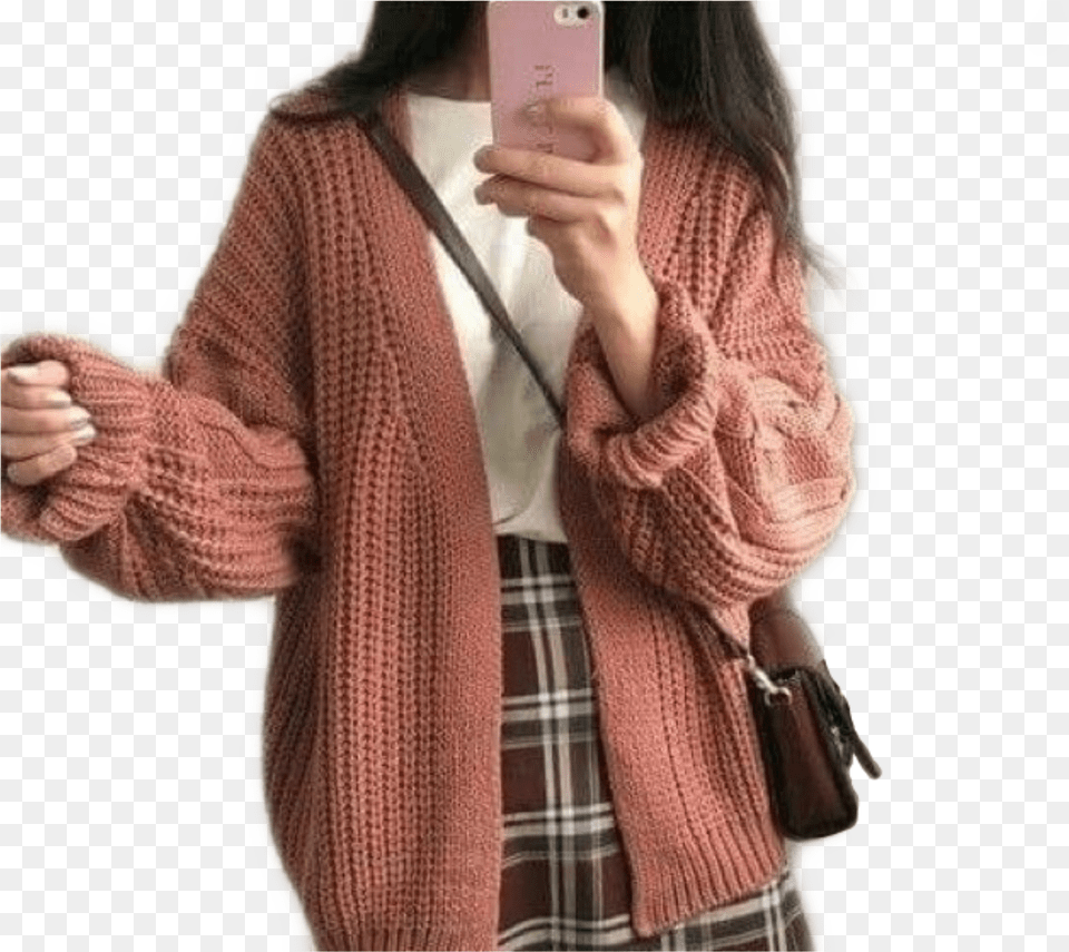Outfit Fall Falloutfit Tumblr Pink Niche Fall Outfit Aesthetic Png