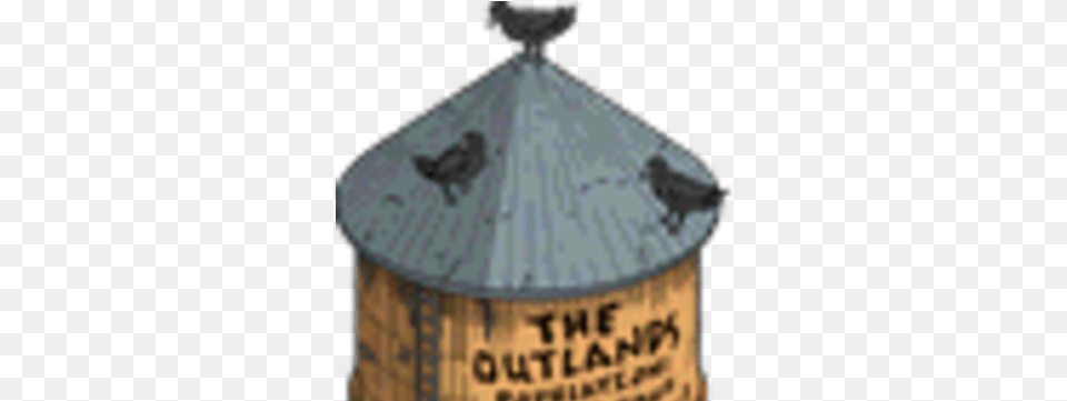 Outlands Water Tower The Simpsons Tapped Out Wiki Fandom Insect, Bird Feeder, Chandelier, Lamp Png Image