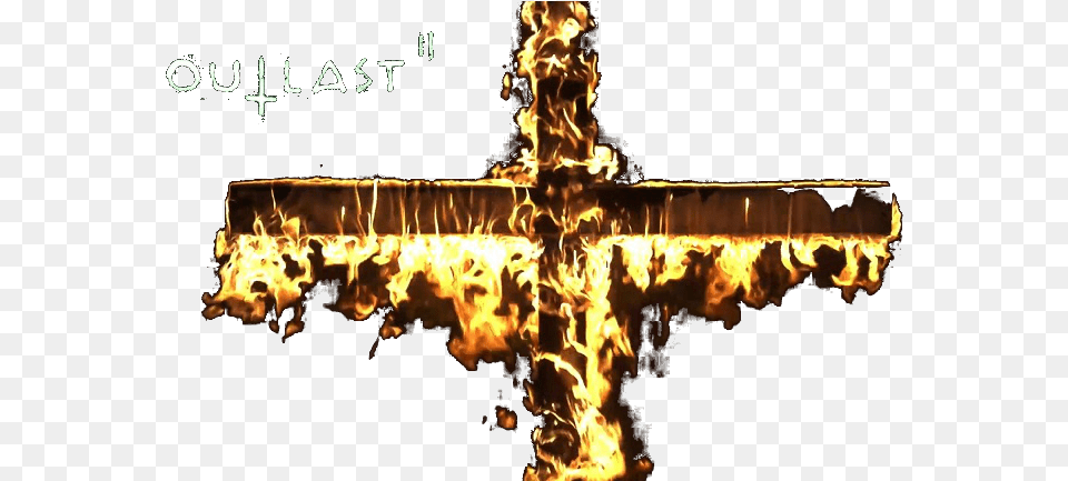 Outlast 2 Wallpaper 4k, Cross, Symbol, Bonfire, Fire Png Image
