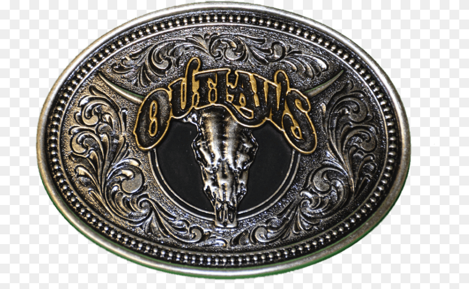 Outlaws Montana Silversmith Belt Buckletitle Outlaws Emblem, Accessories, Buckle, Plate Free Png Download
