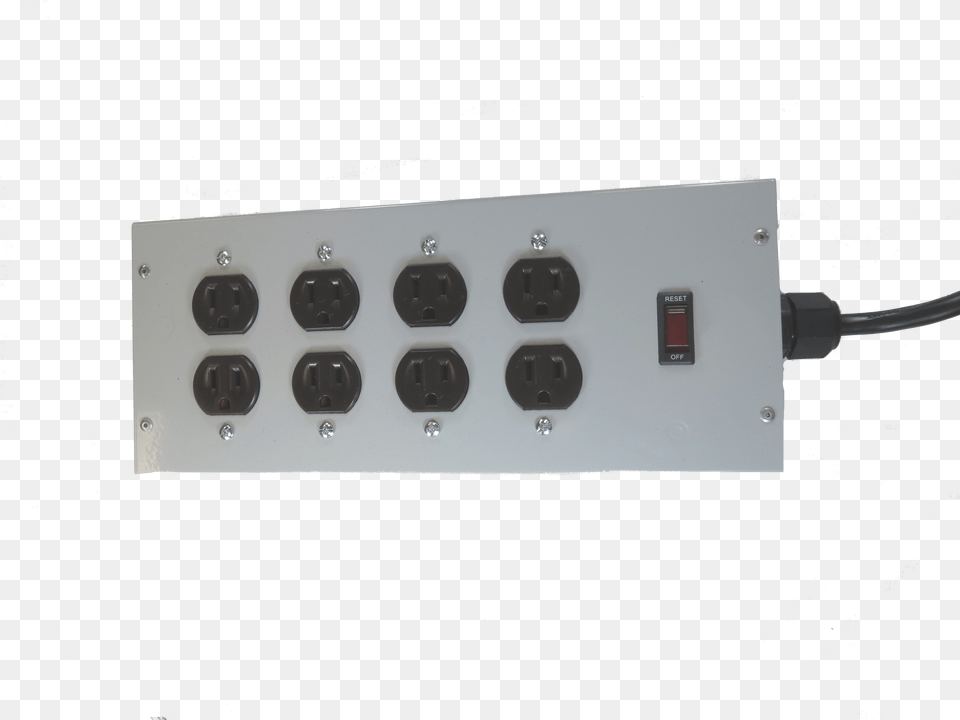 Outlet Commercial Power Strip 8 Outlet Commercial Product, Electrical Device, Electrical Outlet, Switch Png Image