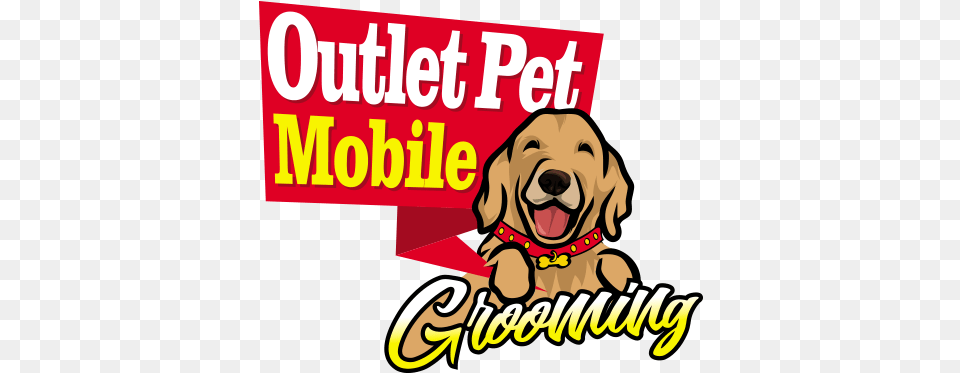 Outlet Mobile Pet Grooming Dog Catches Something, Animal, Canine, Mammal, Text Free Png Download