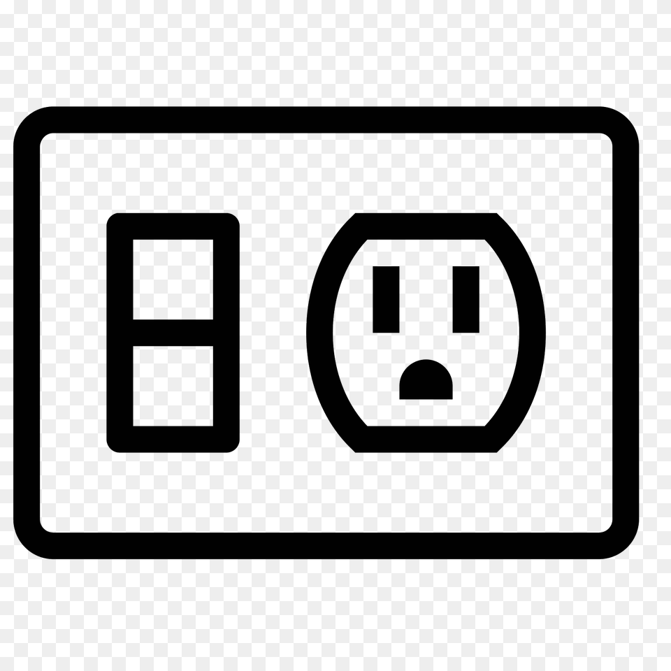 Outlet Switch, Gray Free Transparent Png