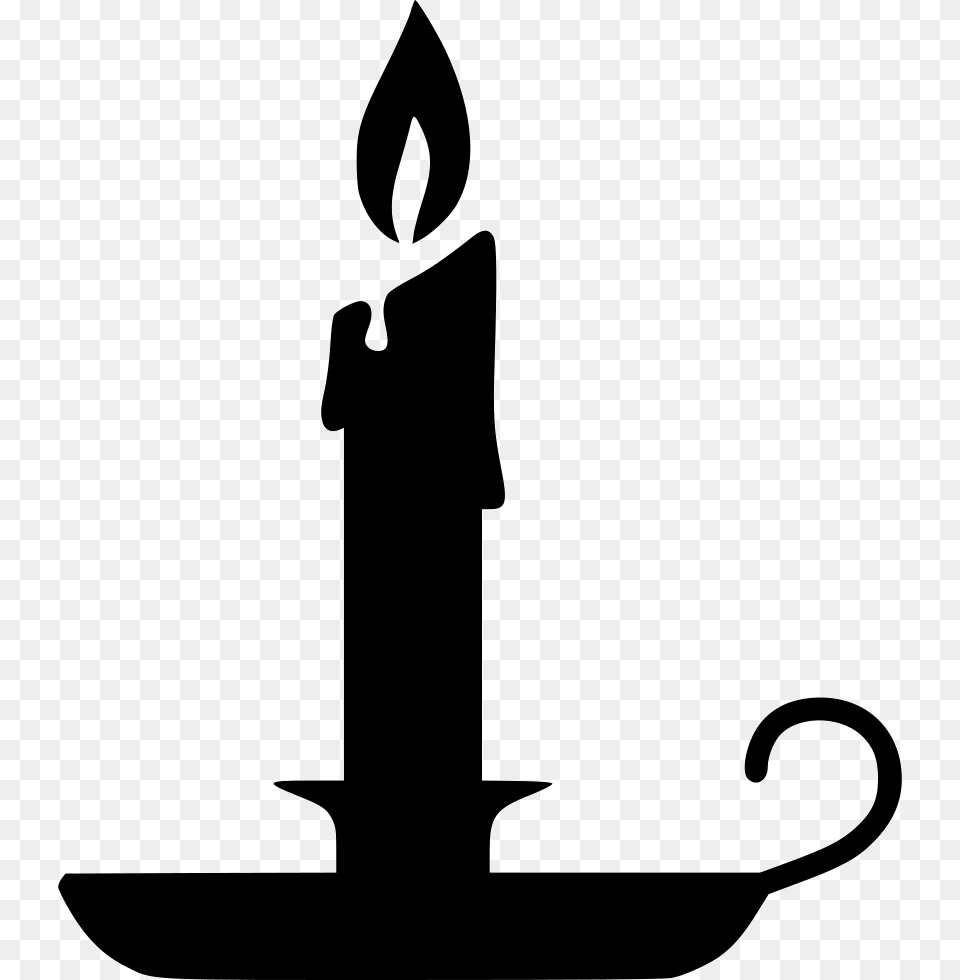 Outline Candles Candle Black And White, Adult, Female, Person, Woman Free Transparent Png