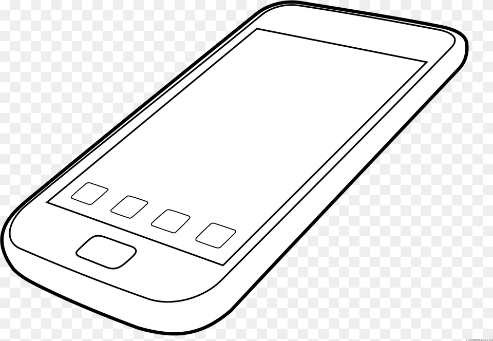 Outline Clipartblack Com Tools Clipart Smartphone, Electronics, Mobile Phone, Phone Png Image