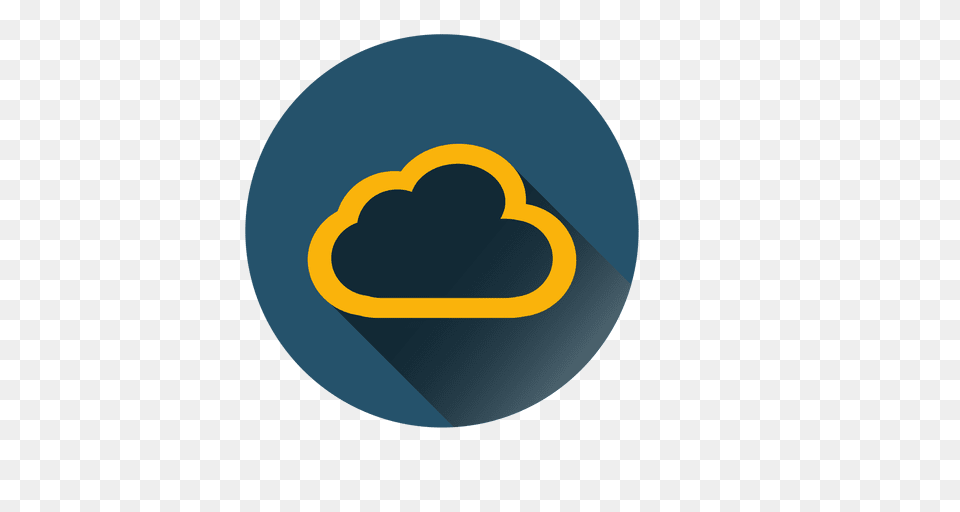 Outline Cloud Circle Icon, Disk Free Png Download