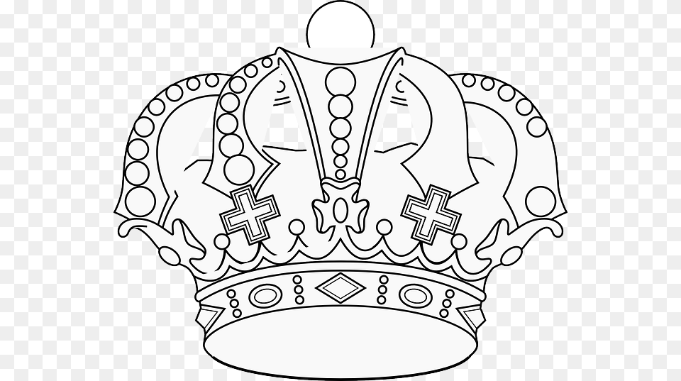 Outline Crown Crown Outline, Accessories, Jewelry, First Aid Free Png Download