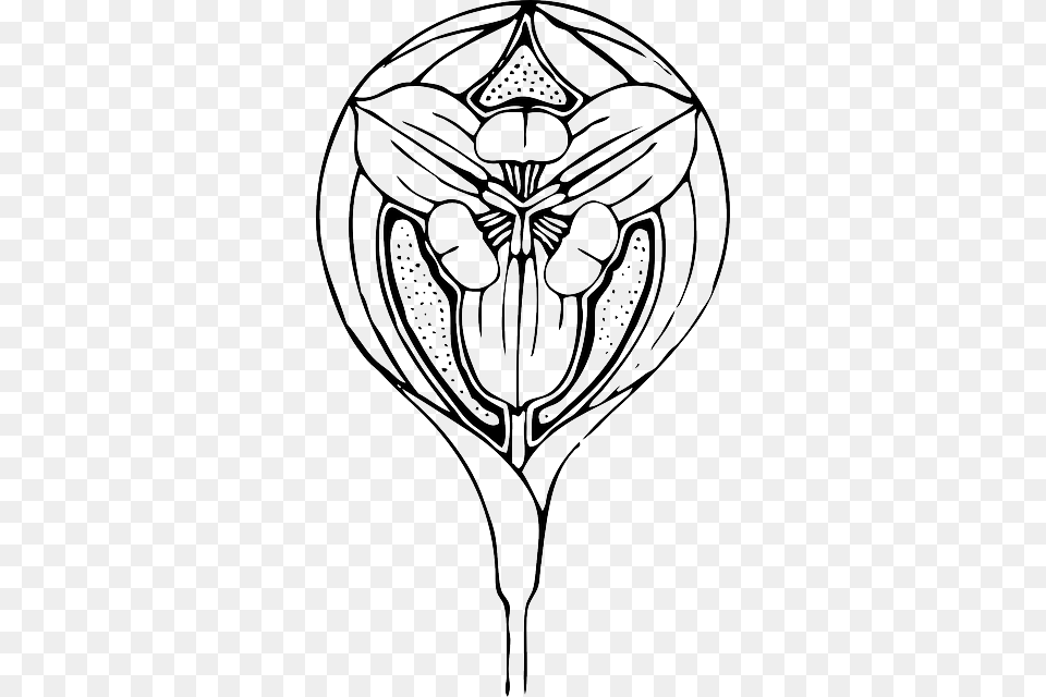 Outline Design Tulips Flower Plant Tulip Tattoo Flor Art Deco, Person, Drawing Free Transparent Png