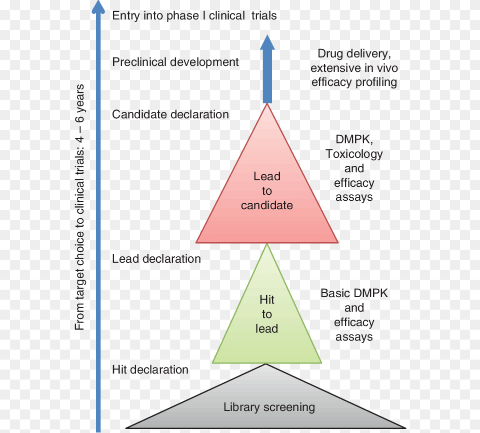 Outline Diagram Of A Drug Discovery Funnel Diagram, Triangle Png Image