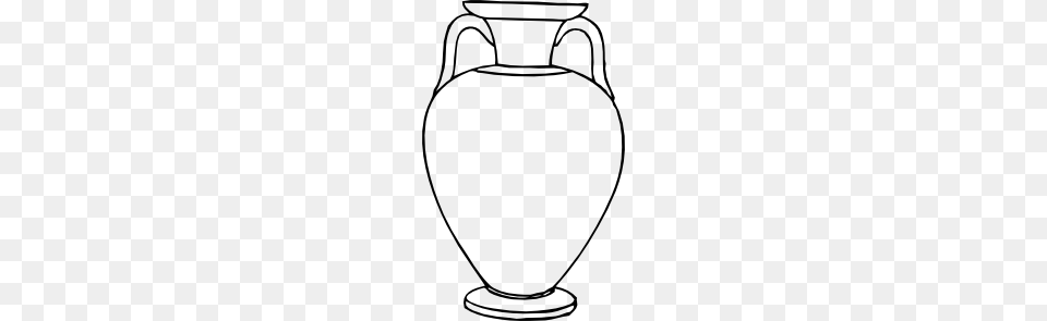 Outline Greek Amphora Clip Art Possible Art Projects, Jar, Pottery, Urn, Vase Free Png Download