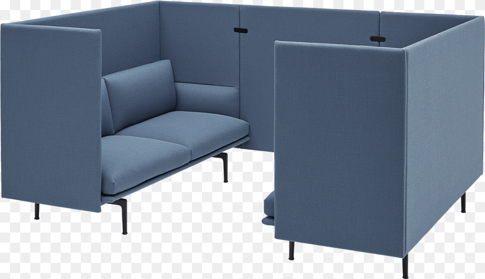 Outline Highback Panel Master Outline Highback Panel Muuto High Back Sofa, Couch, Furniture, Chair, Table Png Image