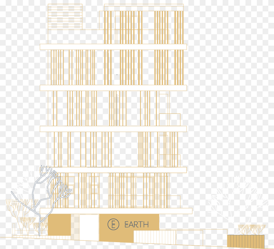 Outline Image Of Earth Building Architecture, City, Urban, Wood, Crib Png