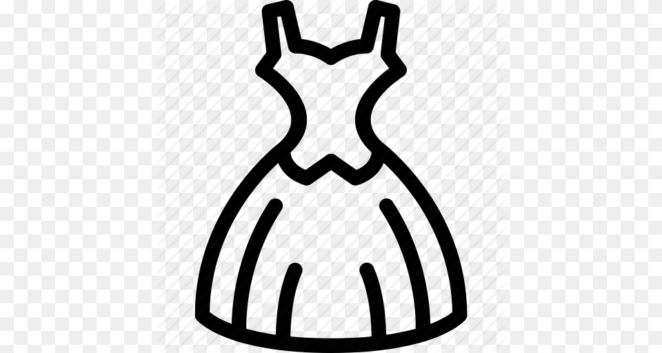Outline Image Of Frok Clipart Dress Frock Clip Art, Formal Wear, Cutlery Png