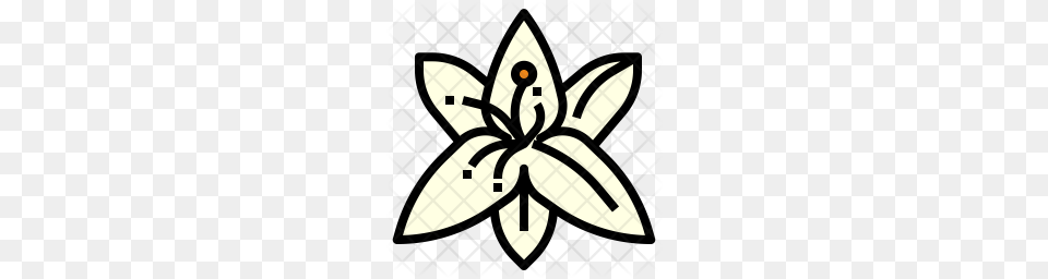 Outline Image Of Lily Flower, Plant, Stencil, Pattern, Animal Png