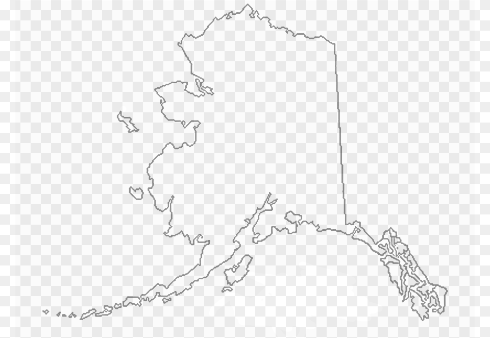Outline Map Of Alaska State Images Outline Of Alaska, Silhouette Free Png
