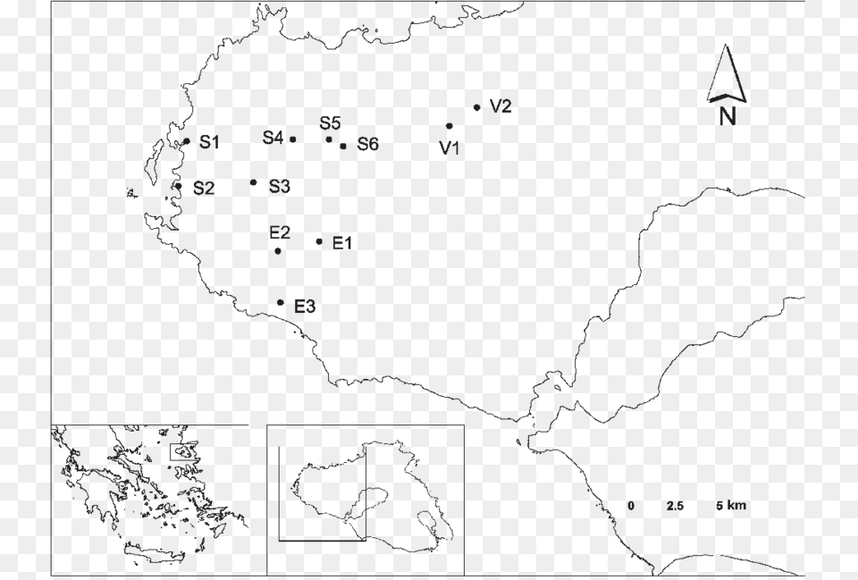 Outline Map Of Greece, Chart, Plot, Atlas, Diagram Png Image