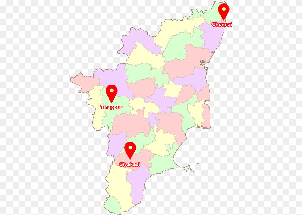Outline Map Of Tamilnadu, Atlas, Chart, Diagram, Plot Free Transparent Png