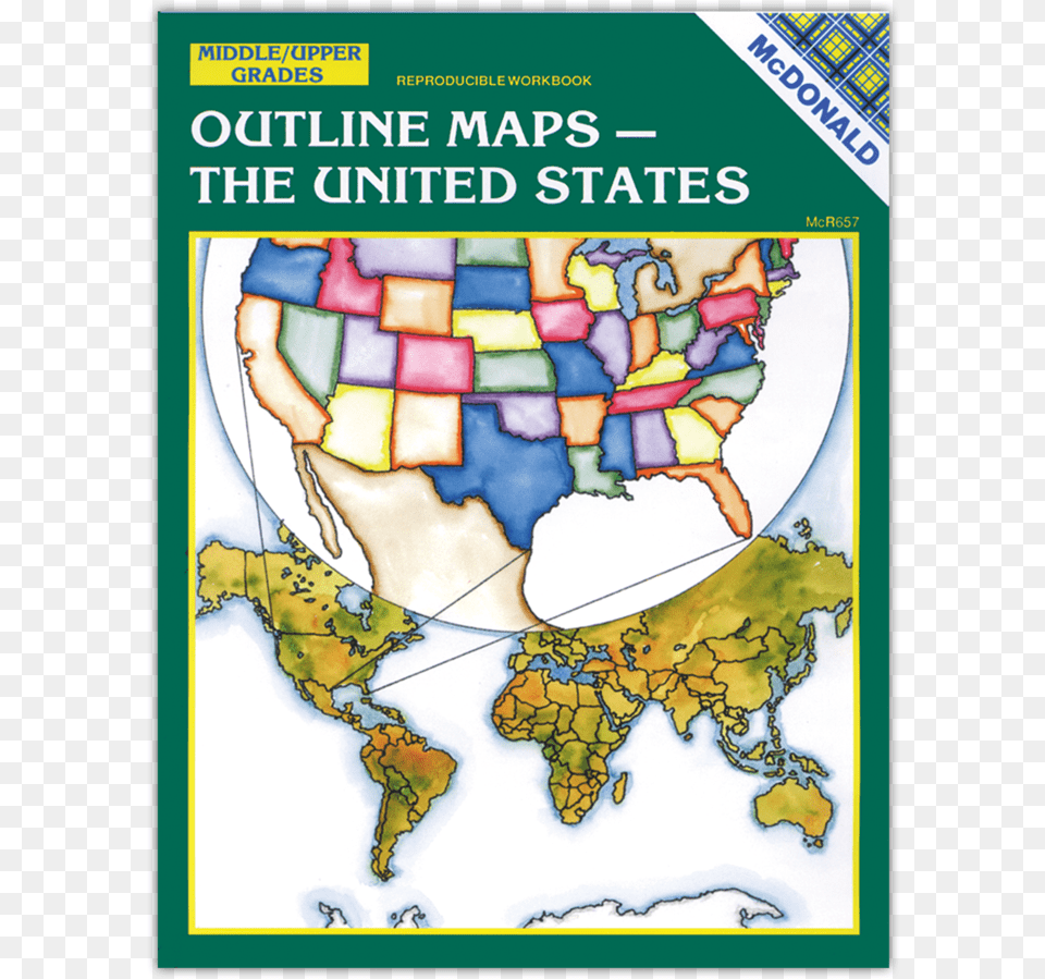 Outline Maps Mcdonald Publishing The Us Outline Map, Chart, Plot, Atlas, Diagram Png